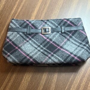 Plaid Clutch with Buckle Detail by Victoria’s Secret